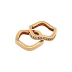 Cartier 18k Yellow Gold Diamond Double Wave Ring // Ring Size: 5.25 // Pre-Owned