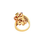 Bulgari 18k Yellow Gold Sapphire + Diamond Ring // Ring Size: 6.75 // Pre-Owned