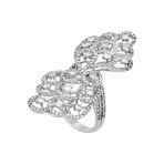 Estate 18k White Gold Large Diamond Ring // Ring Size: 6.5 // Pre-Owned
