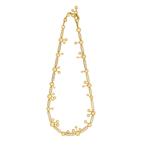 Bulgari 18k Yellow Gold Lucea Diamond Necklace // Pre-Owned
