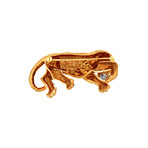 Tiffany & Co. 18k Yellow Gold Emerald + Diamond Tiger Brooch // Pre-Owned