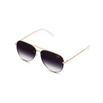 Unisex High Key Rimless Sunglasses // Gold