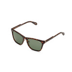 Unisex Reckless Polarized Sunglasses // Tortoise + Green