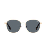Unisex Link Up Polarized Sunglasses // Gold + Smoke