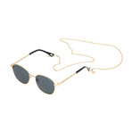 Unisex Link Up Polarized Sunglasses // Gold + Smoke