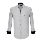 Mauricio Dress Shirt // White + Navy (M)