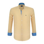 Fisher Dress Shirt // Yellow + White (L)