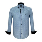 Wyatt Dress Shirt // Blue + Navy (L)