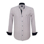 Amir Dress Shirt // Navy + White (L)