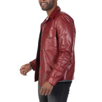 Rivington Leather Jacket // Bordeaux (S)