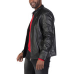 Eldridge Leather Jacket // Black (XL)