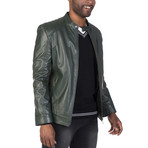 Wooster Leather Jacket // Green (M)