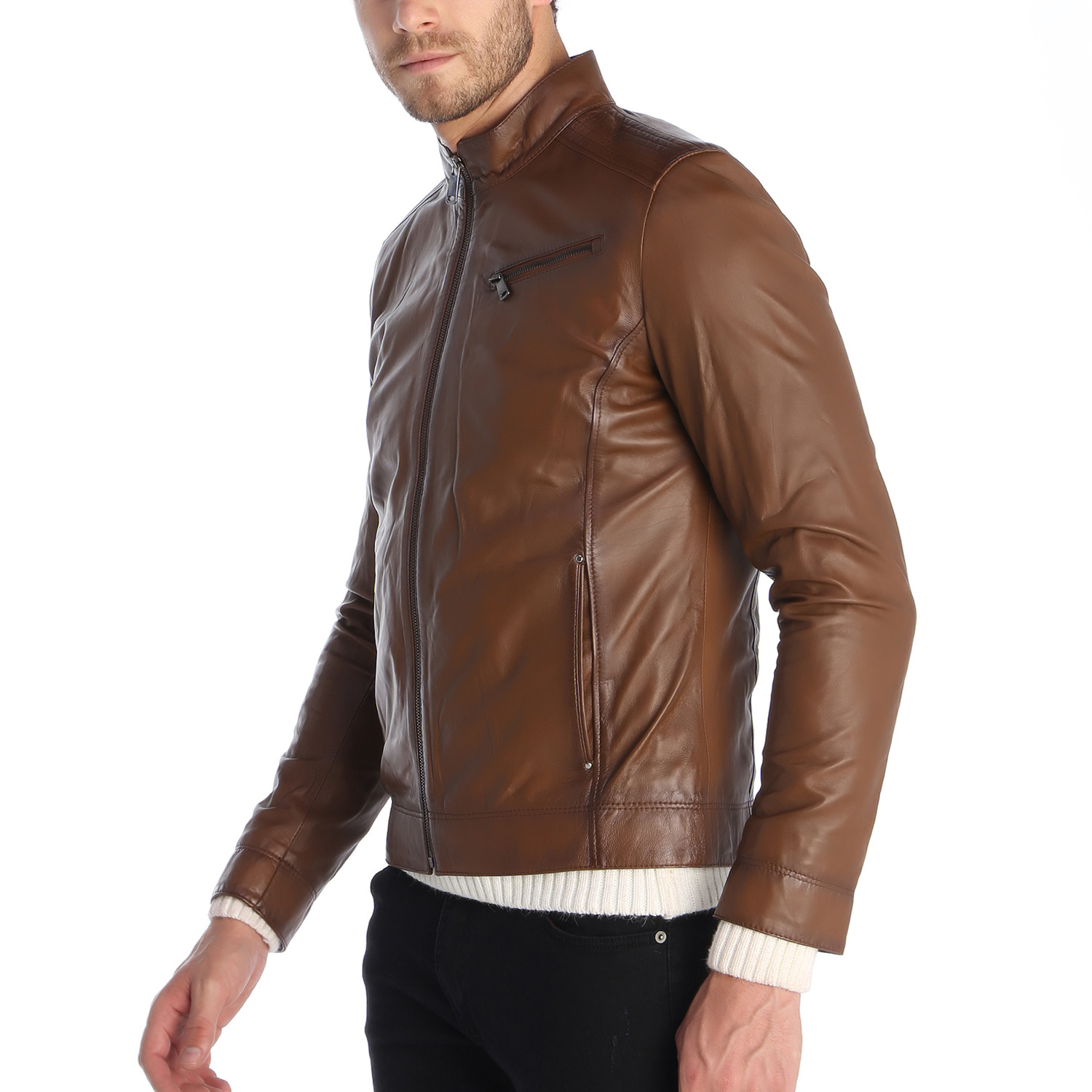 Victory Leather Jacket // Nuts (2XL) - Giorgio di Mare - Touch of Modern