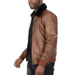 Wall Leather Jacket // Chestnut (L)