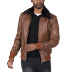 Wall Leather Jacket // Chestnut (3XL)