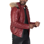 Delancey Leather Jacket // Bordeaux (3XL)