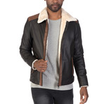 Lenox Leather Jacket // Brown (XL)
