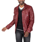 Rivington Leather Jacket // Bordeaux (3XL)