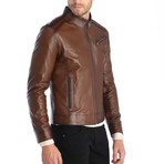 Beekman Leather Jacket // Chestnut (M)