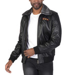 Myles Leather Jacket // Black (L)
