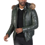 Mosholu Leather Jacket // Green (2XL)