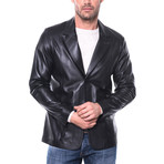 Broome Leather Jacket // Black (2XL)