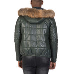 Mosholu Leather Jacket // Green (L)