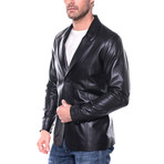 Broome Leather Jacket // Black (XL)