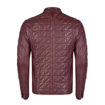 Cortlandt Leather Jacket // Bordeaux (3XL)