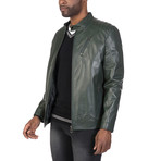 Wooster Leather Jacket // Green (S)