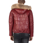 Delancey Leather Jacket // Bordeaux (S)