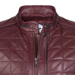 Cortlandt Leather Jacket // Bordeaux (S)