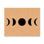 Moon Phases (Black) (Neutral) // High Gloss Panel (12"W x 15"H x 0.5"D)