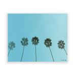 Easy Palm Trees No. 01 // High Gloss Panel (12"W x 15"H x 0.5"D)