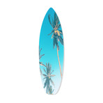 Easy Palm Trees No. 02 (Surf) // High Gloss Panel (12"W x 42"H x 0.5"D)