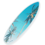 Easy Palm Trees No. 02 (Surf) // High Gloss Panel (12"W x 42"H x 0.5"D)