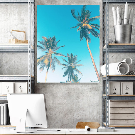 Easy Palm Trees No. 02 // Canvas (12"W x 15"H x 2"D)
