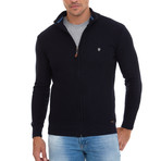 Everest Full Zip Sweater // Navy (S)