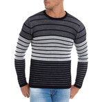 Linea Striped Pullover // Navy (XL)
