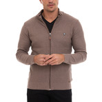 Cardana Full Zip Sweater // Vizonte (XL)