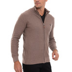 Cardana Full Zip Sweater // Vizonte (XL)