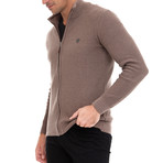 Cardana Full Zip Sweater // Vizonte (S)