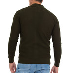 Everest Full Zip Sweater // Emerald Khaki (XL)