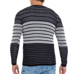 Linea Striped Pullover // Navy (S)