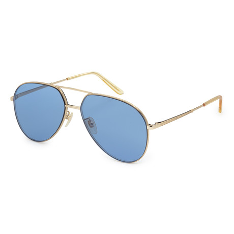 Unisex GG0356S-007 Sunglasses // Gold + Blue