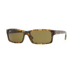 Men's Rectangular Sunglasses // Tortoise + Brown Classic