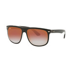 Men's Nylon Boyfriend Sunglasses // Transparent + Red