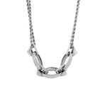 Boucheron 18k White Gold Serpent Boheme Double Chain Diamond Necklace // Pre-Owned
