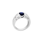 Chanel 18k White Gold Diamond + Sapphire Ring // Ring Size: 6 // Pre-Owned