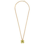 Chanel 18k Yellow Gold Peridot Necklace // Pre-Owned